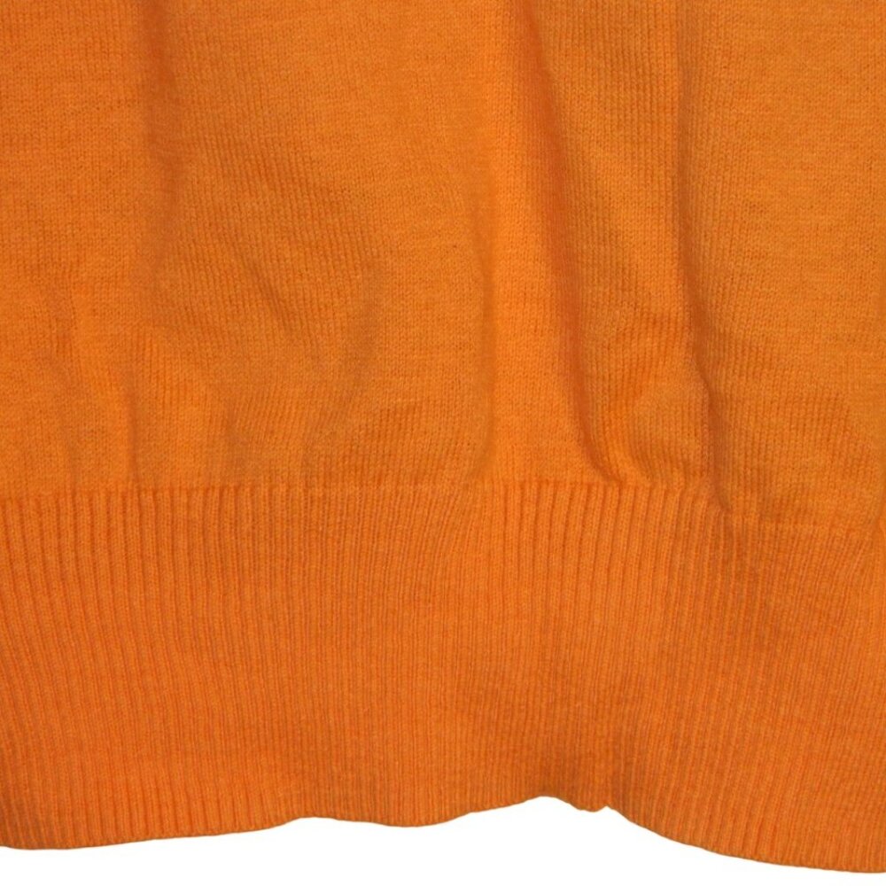 American Eagle Outfitter Men’s Orange Light Knit V-Neck Sweater Size Large - Picture 8 of 10